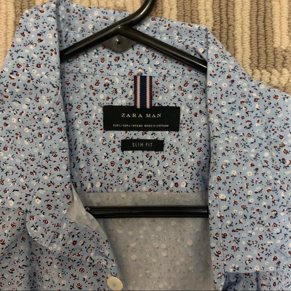 Mens Zara Floral Shirt